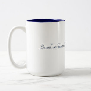 2 Couleurs Psaume 46:10, (Style 2), Tasse Cadeau