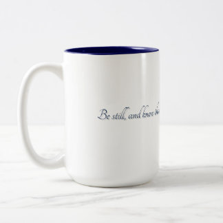 2 Couleurs Psaume 46:10, (Style 2), Tasse Cadeau
