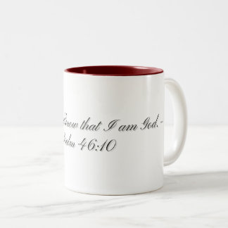 2 Couleurs Psaume 46:10, Tasse