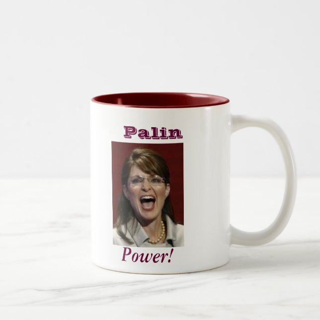 2 Couleurs Puissance de Palin ! - Tasse de Sarah Palin (Droit)