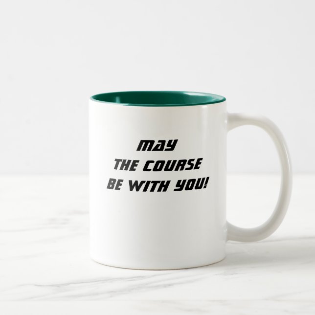 2 Couleurs Que le parcours soit avec vous ! tasse à café (Droit)