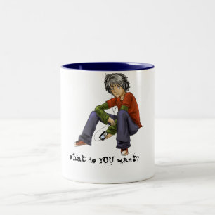 2 Couleurs Que voulez-vous ? Tasse de café