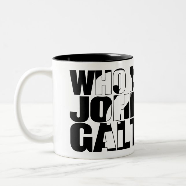 2 Couleurs Qui est John Galt ? tasse 15oz (Gauche)