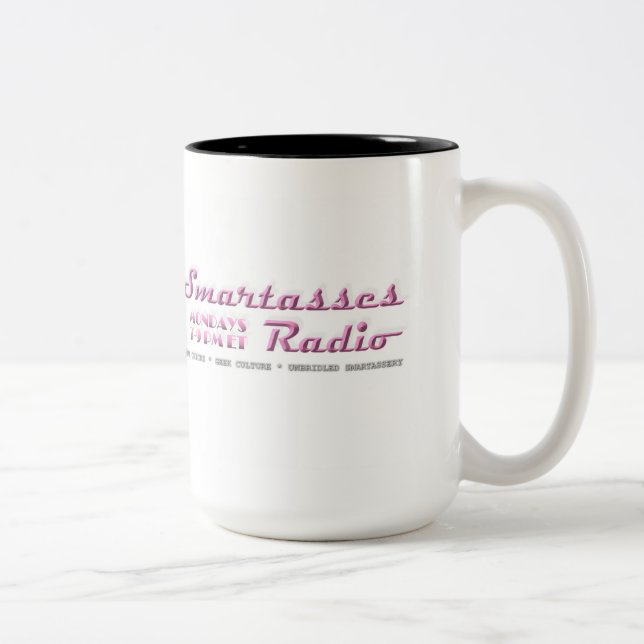 2 Couleurs Radio de Smartasses tasse de fonctionnaire de 15 (Droit)