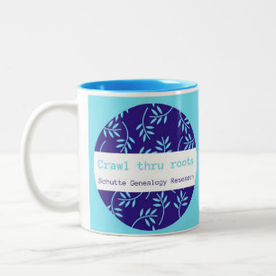 2 Couleurs Rampement de tasse de logo par des racines