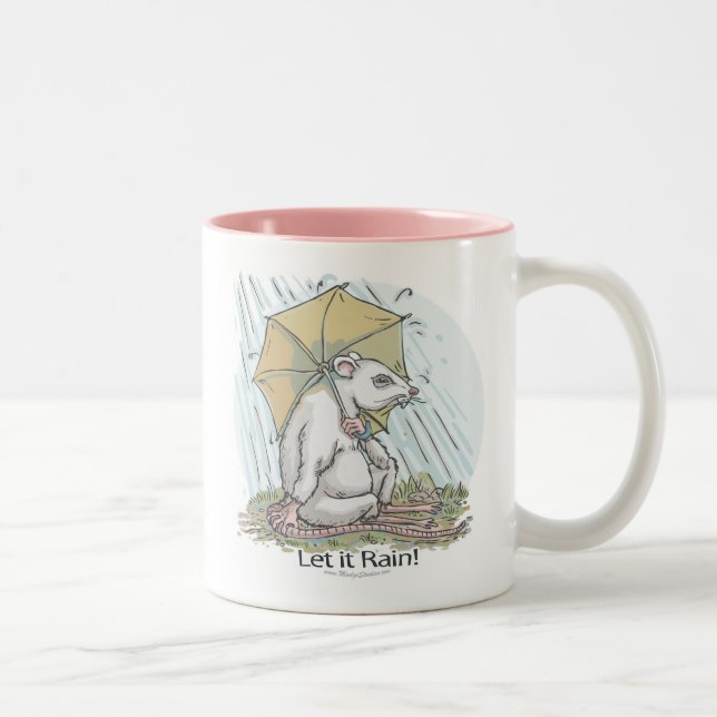 2 Couleurs Rat sous la tasse de parapluie (Droit)
