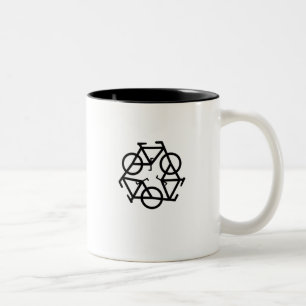 2 Couleurs Recycler la tasse en céramique bicolore par Petr K