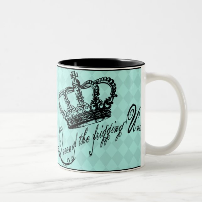 2 Couleurs Reine de la tasse d'univers de Frigging (Droit)