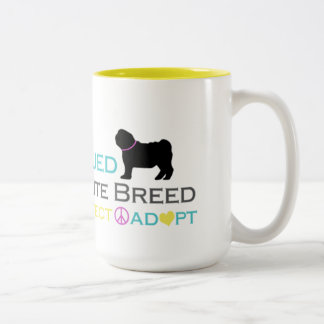 2 Couleurs Rescued est tasse préférée de race