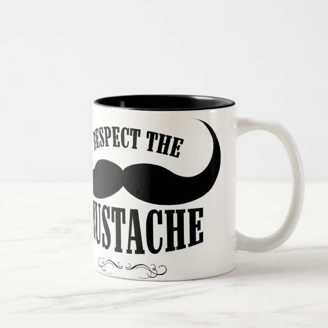 2 Couleurs Respectez la tasse de café de la moustache $18,95 (Droit)
