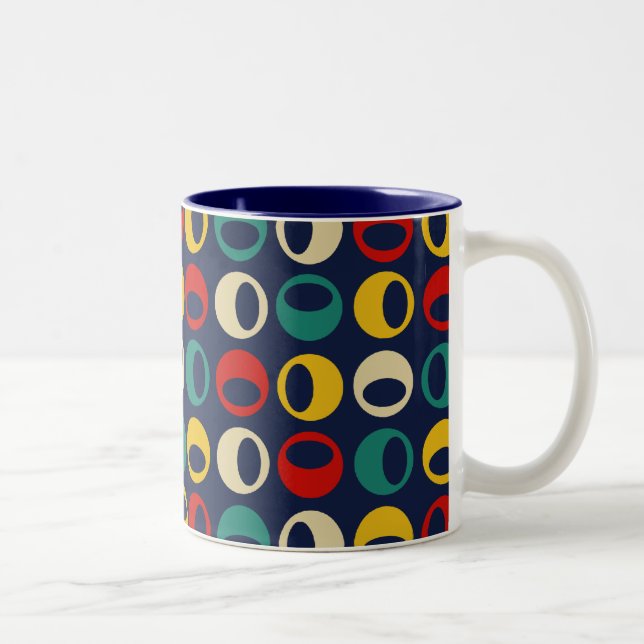 2 Couleurs Rétro tasse de café moderne fraîche de sphères (Droit)