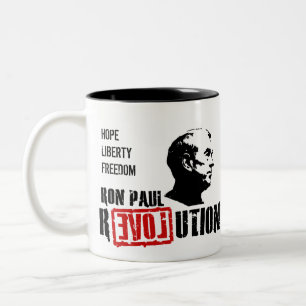 2 Couleurs Révolution de Ron Paul - espoir pour la tasse de