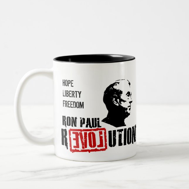 2 Couleurs Révolution de Ron Paul - espoir pour la tasse de (Gauche)