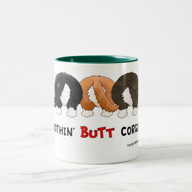 2 Couleurs Rien n'aboutent la tasse de Corgis (Centre)