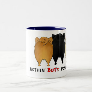 2 Couleurs Rien n'aboutent la tasse de Pomeranians