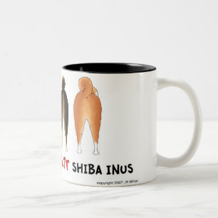 2 Couleurs Rien n'aboutent la tasse de Shiba Inus