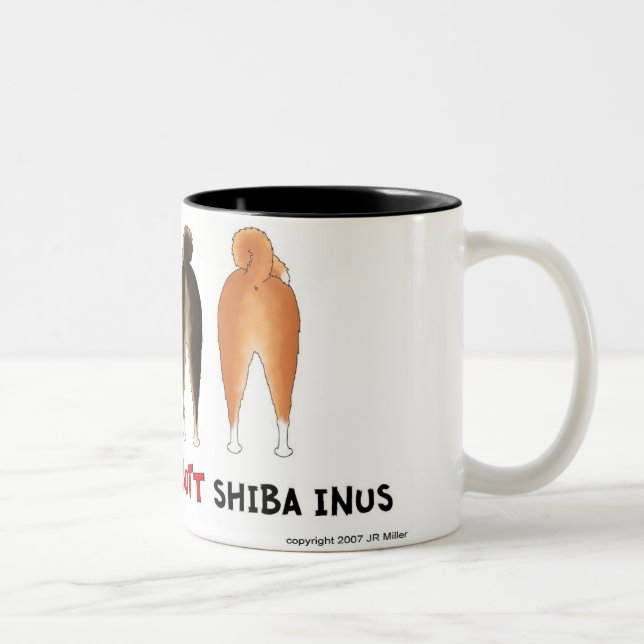 2 Couleurs Rien n'aboutent la tasse de Shiba Inus (Droit)