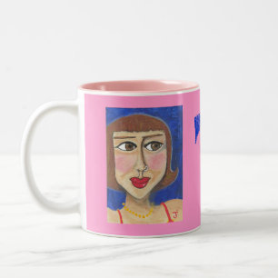 2 Couleurs ROCHE percée de filles ! Tasse