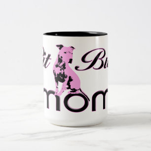 2 Couleurs Rose de ~ de tasse de maman de pitbull