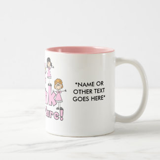 2 Couleurs Rose pour une tasse personnalisable de traitement