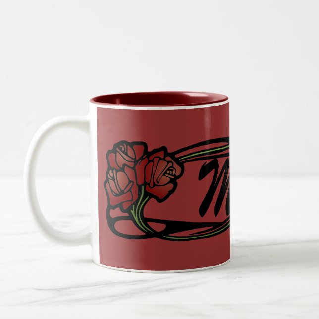 2 Couleurs Roses pour la tasse de maman (Gauche)
