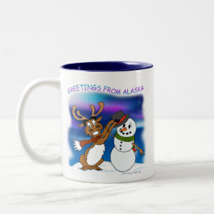2 Couleurs "Salutations tasse d'Alaska"