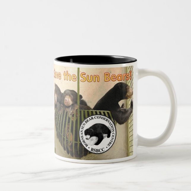 2 Couleurs SAUVEZ la tasse d'OURS de THE SUN (Droit)
