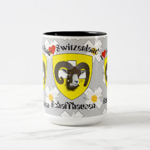 2 Couleurs Schaffhouse - Suisse - Tasse suisse - Svizzera