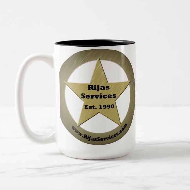 2 Couleurs Services de Rijas, tasse de café de LLC (Gauche)