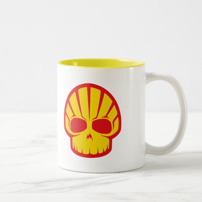 2 Couleurs "Shelly tasse de café du crâne" (Droit)