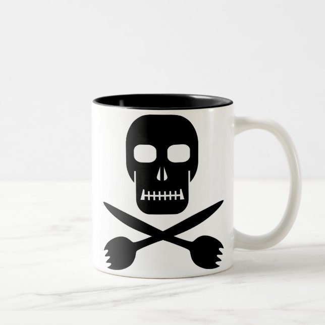 2 Couleurs Skull de capitaine Cruel's et tasse de (Droit)