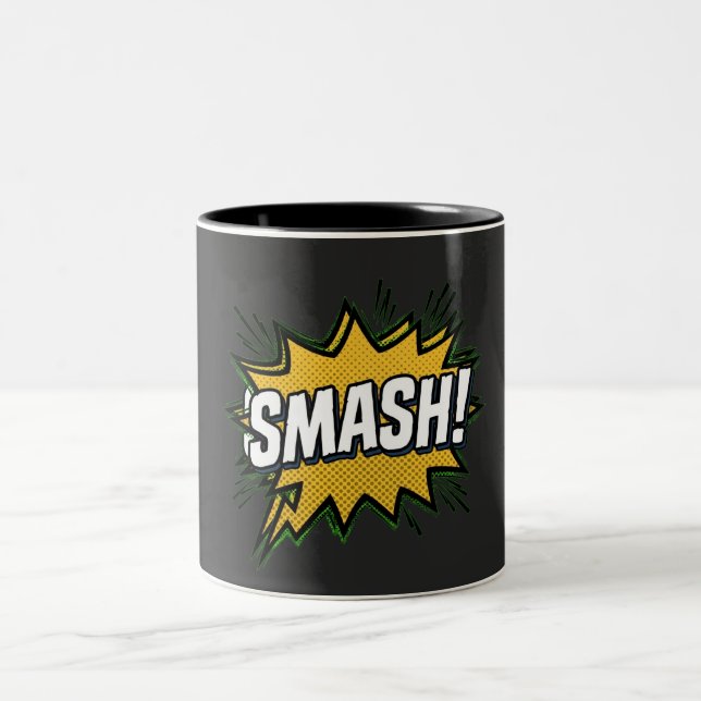2 Couleurs SMASH! | Tasse Comic Pop Art (Centre)