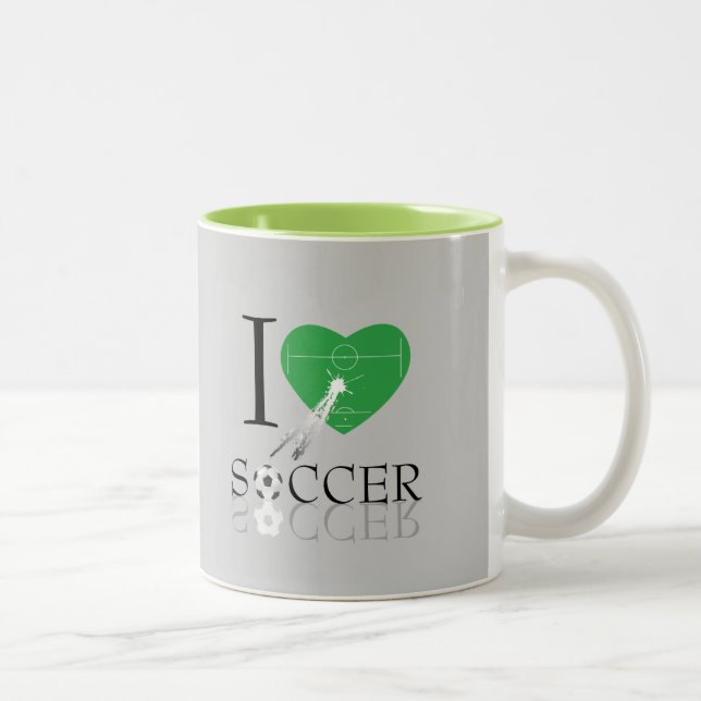 2 Couleurs Soccer Café tasse deux tons (Droit)