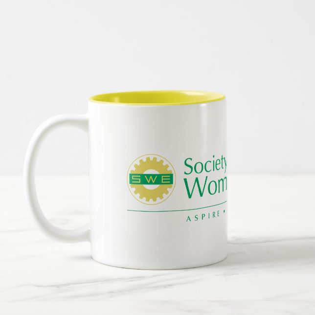 2 Couleurs Société de tasse jaune d'ingénieurs de femmes (Gauche)