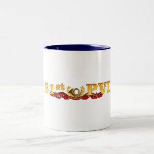 2 Couleurs soixante-et-unième Nouvelle tasse de logo de PVI