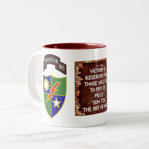 2 Couleurs soixante-quinzième Régiment de Rangers - tasse d