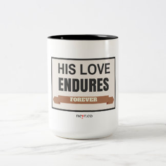 2 Couleurs Son amour supporte pour toujours la tasse de 15