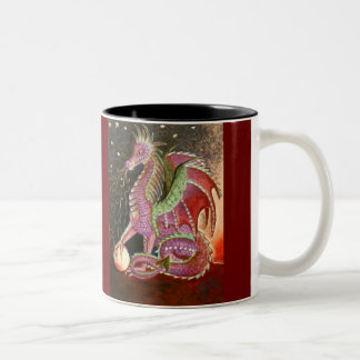 2 Couleurs Souffle de dragon 11 onces. Tasse à deux tons