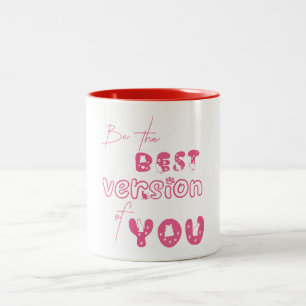 2 Couleurs Soyez la meilleure version de vous Tasse de chat m