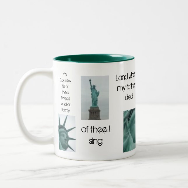 2 Couleurs Statue de tasse de liberté (Gauche)
