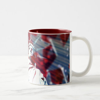 2 Couleurs Statue de tasse de liberté