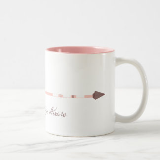 2 Couleurs Suivez votre flèche là où qu'elle dirige la tasse