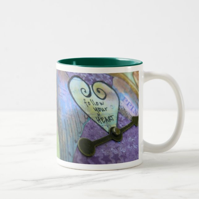 2 Couleurs Suivez votre tasse de coeur (Droit)