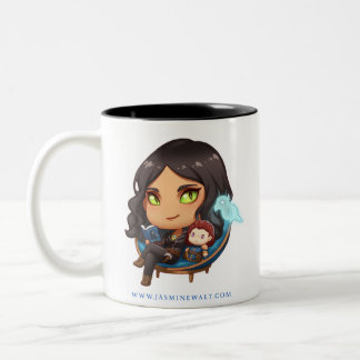 2 Couleurs Sunaya lisant la tasse de Chibi