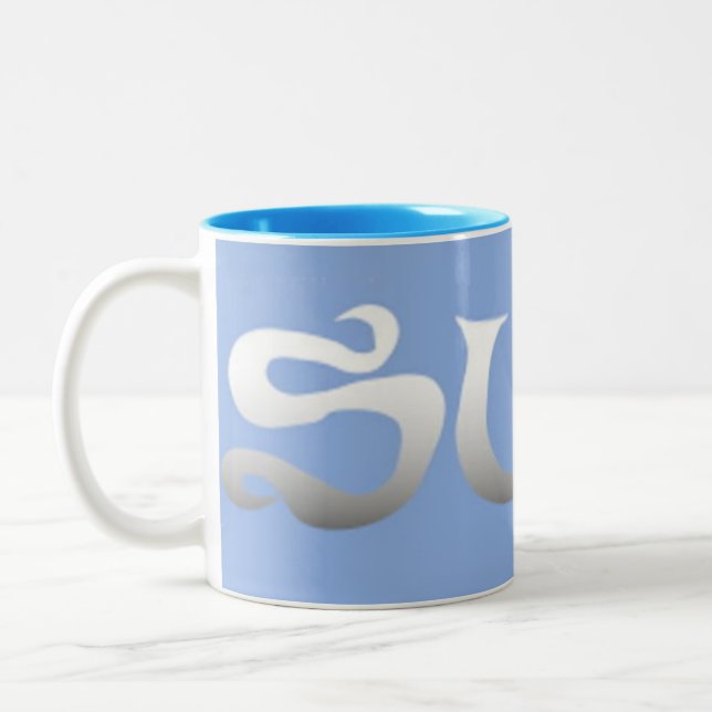 2 Couleurs Surf bleu tasse à deux tons (Gauche)