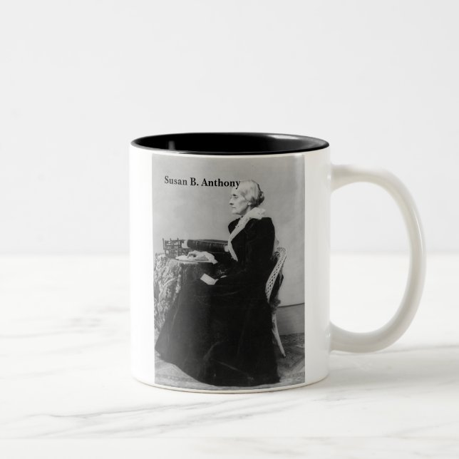 2 Couleurs Susan B. Anthony - féministe vrai - tasse (Droit)