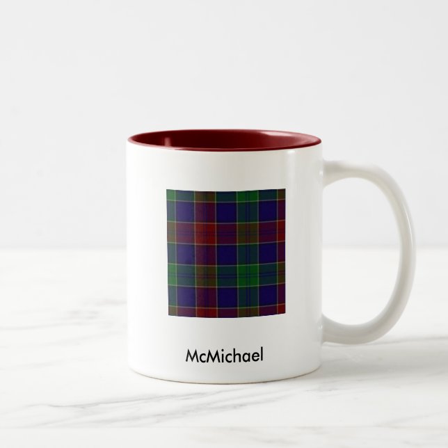 2 Couleurs Tartan de McMichael et tasse de crête (Droit)