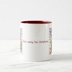 2 Couleurs Tasse 15oz de Noël