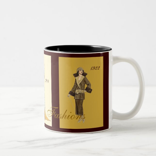 2 Couleurs Tasse 1908-1922 de modes (Droit)
