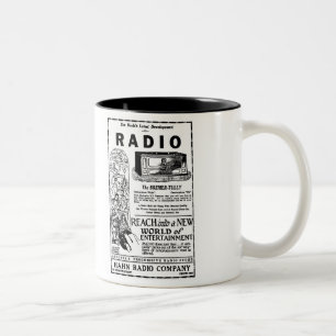 2 Couleurs Tasse 1927 par radio d'annonce de Bremer Tully